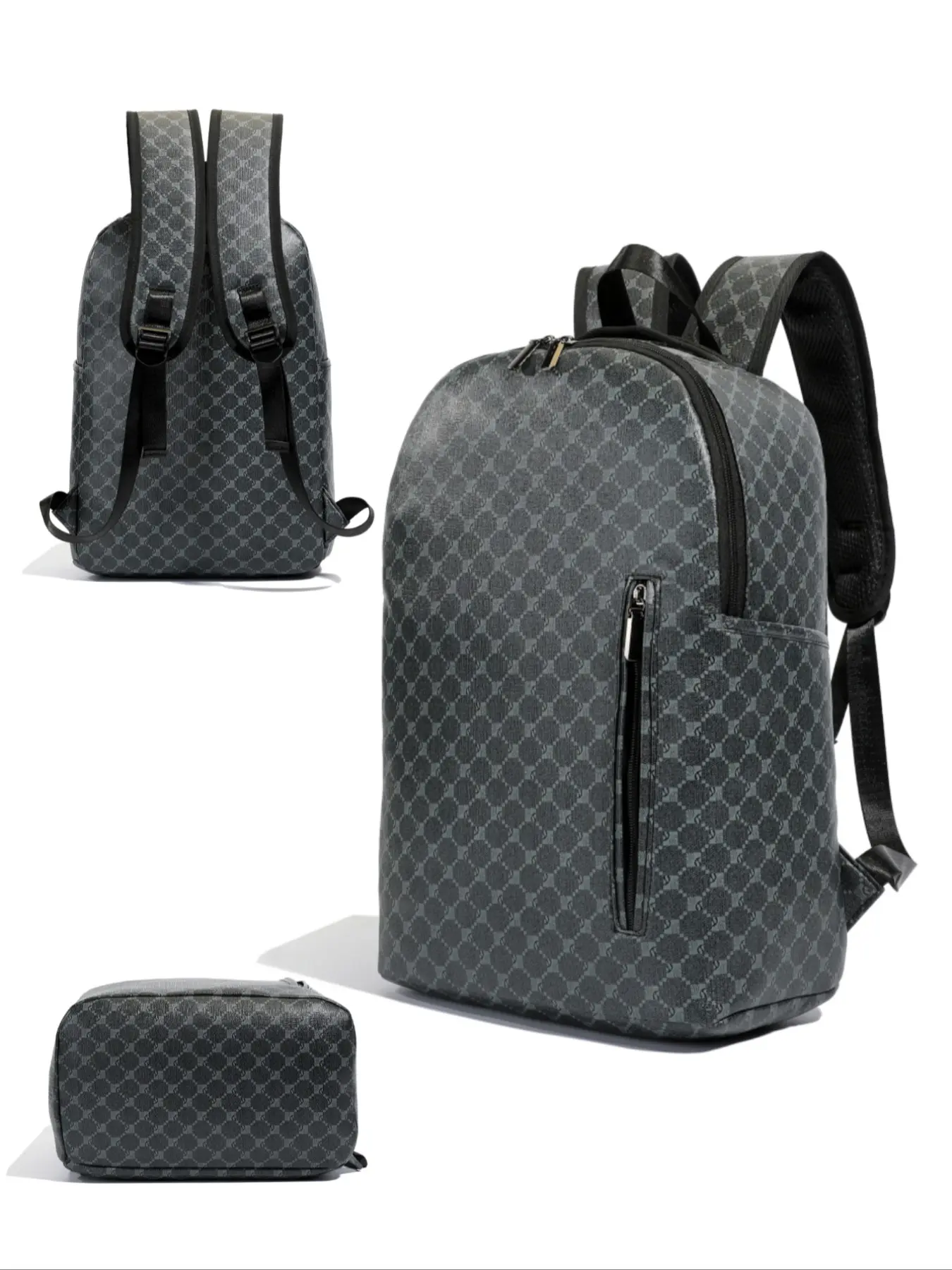 New Casual Backpack for Men, Large Capacity Business Bag, High-End School Bag, Travel Backpack, Zip Backpack, Zipper Backpack, All Seasons, Durable Outdoor Rucksack, Stylish Design