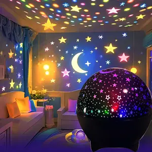 Dreamy Starry Sky Atmosphere Lamp Projector, USB-Powered Bedside Night Light, Perfect for Bedroom & Kids' Room, Great Gift Idea, LED Star Light