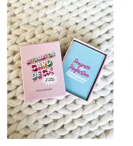 PopJournals Mental Health Affirmation Cards | Meditation Cards | Self Care Gift | Goal Setting | Anxiety Relief | Stress Relief
