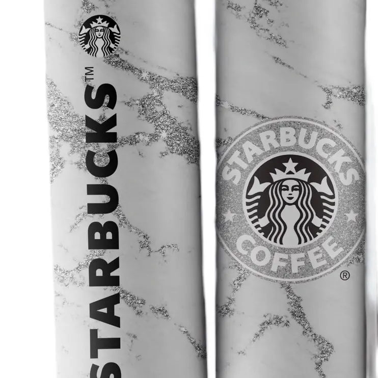 Starbucks Tumbler Black and White 20 oz Drinkware Water Bottles Lid Straw -  TikTok Shop