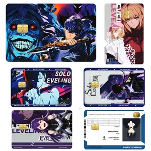 Solo Leveling Inspired Credit Card Sticker, Anime Credit Card Skin Cover, Wallet Decor for Anime Collectors