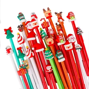 30 count Christmas Pens Bulk Gel Ink, Christmas Pens for  Cute Cartoon Xmas Tree Claus, Snowmans Reindeers Pen for Office School Holiday Party