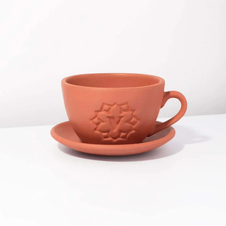 Lyfe Teacup Looking Terracotta  Planter - Empty