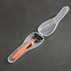 Durable travel accessories wash storage-plastic material, lightweight, dust-proof, transparent-compact storage suitable for travel razors storage, razors and accessories.