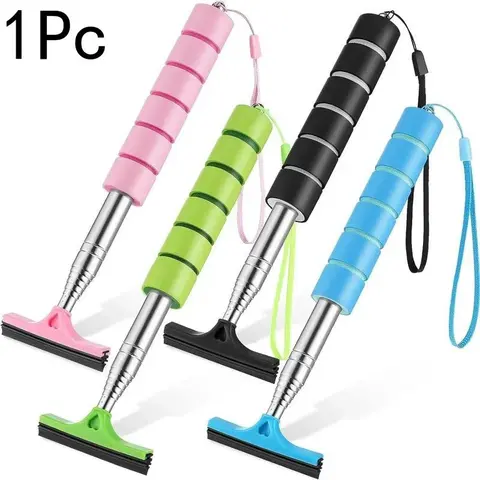Retractable Car Rearview Mirror Wiper, 1 Count Portable Rain Cleaning Tool and Water Remover for Rearview Mirror and Glass, Windshield Cleaner, Car Cleaning Supplies, Auto Detailing Supplies, Car Care Products, Automotive Detailing Product