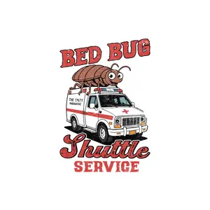 Bed Bug Shuttle Service Sticker Pack (5 Stickers)