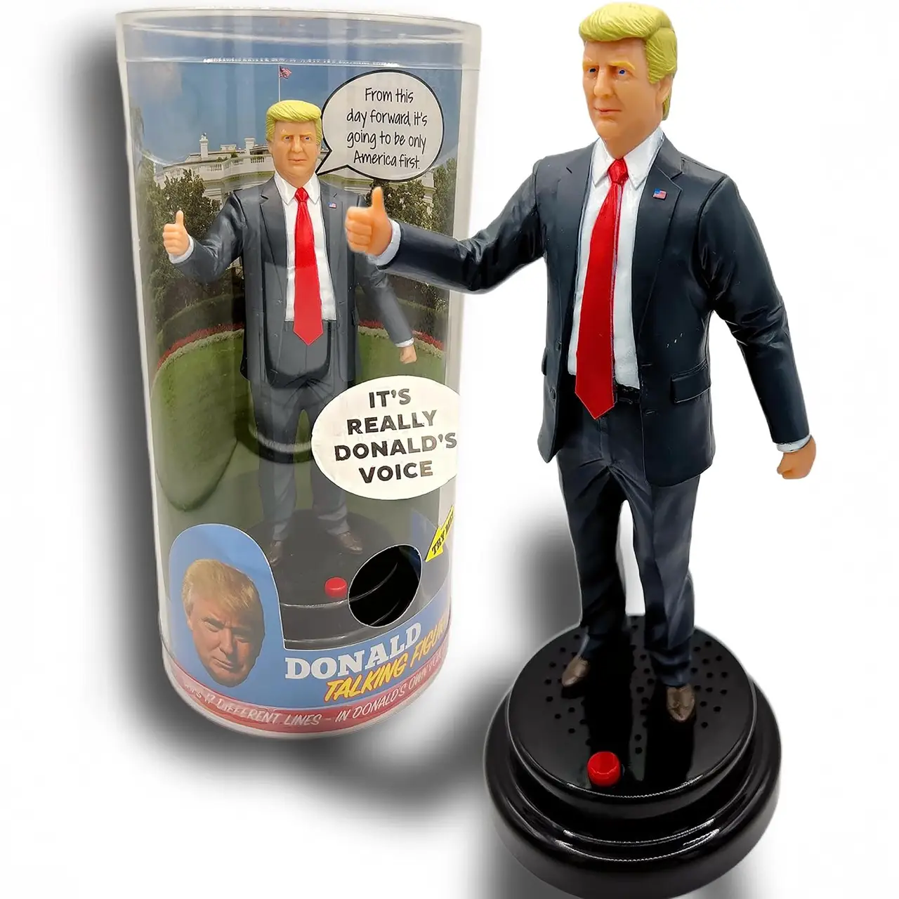 Talking Donald Figure - Says 17 Lines in Trump's REAL Voice, Donald Trump Gifts...