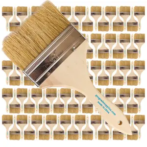 Vermeer Chip Paint Brushes - 96-Pack - 4" Chip Brushes for Paints, Stains, Varnishes, Glues, & Gesso - Home Improvement - Interior & Exterior Use