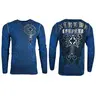 Xtreme Couture Men's Gothic Hercules Long-Sleeve Cotton Thermal T-Shirt - 100% Cotton, Crew Neck, Pull-On Fit, Printed Front, Graphic Back, All-Season USA-Made Menswear Top (Cold Wash Recommended)
