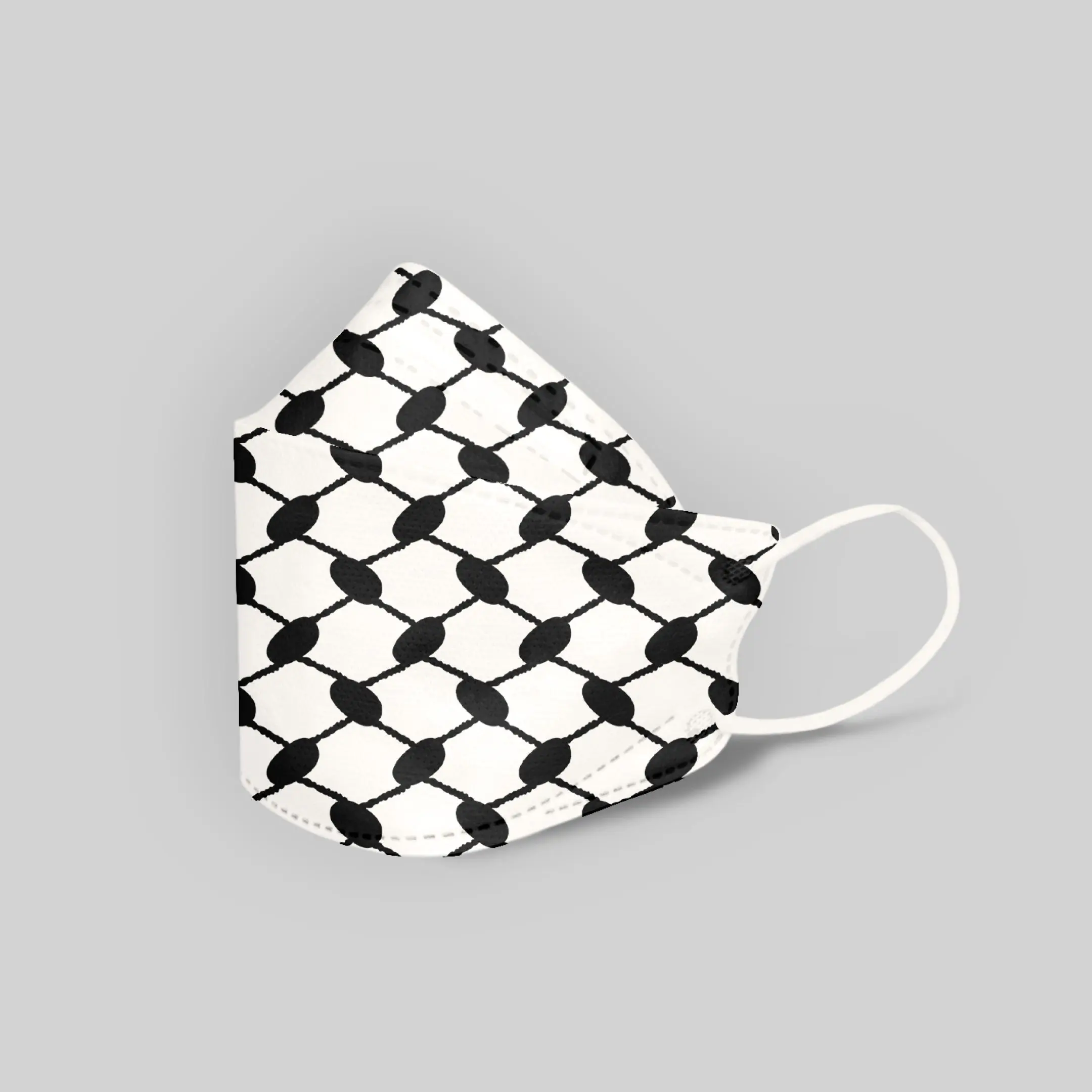 Recyclable Adult Keffiyeh 3D Face Masks with KN95 Protection KF94 Style