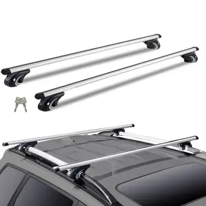 VEVOR Universal Roof Rack Cross Bars,  54" Aluminum Roof Rack Crossbars, Fit Existing Raised Side Rail with Gap, 200 lbs Load Capacity, Adjustable Crossbars with Locks, for SUVs, Sedans, and Vans