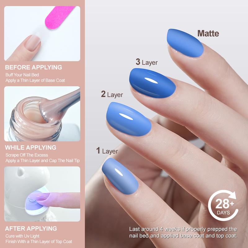 Tencoco 51 Pcs Gel Nail Polish Kit 35 Colors with Crystal Cat Eye Nail Art Tools Set UV Light Translucent Glossy Formula Perfect Gift for Women