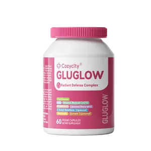 Cozycity GLUGLOW Advanced Antioxidant Complex – Glutathione, Resveratrol & Niacinamide Supplement (60 Capsules)