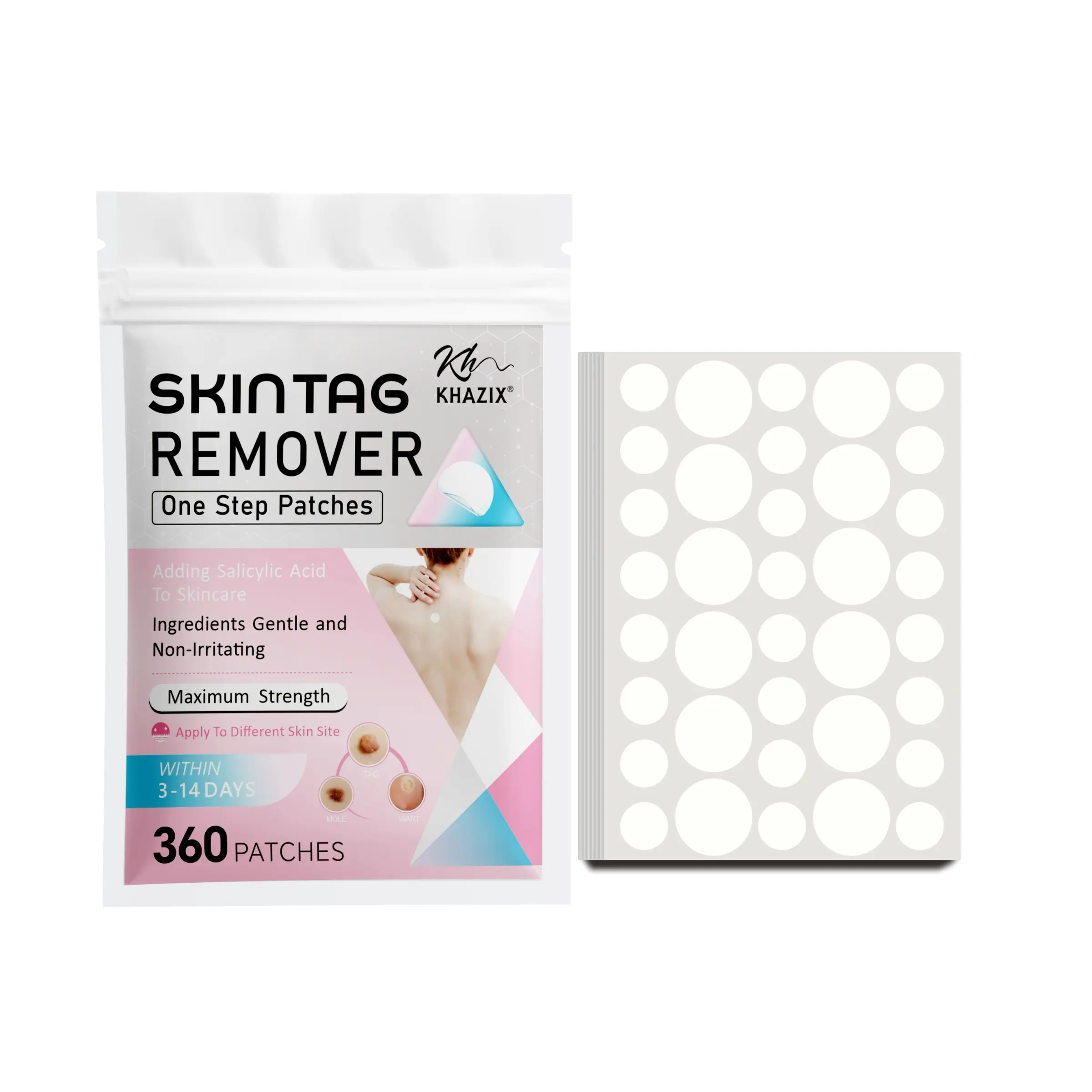 KHAZIX Skin mild protection patch Patches 360pcs, Gentle Daily Care, Portable Pack, Single Item, Non-Flammable, Notified Via Scpn/cpnp, Acne Patches