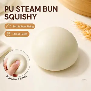 PU Slow-Rising Simulation Daifu Bun Mochi Squishy Toy, Soft Squeeze Stress Relief Fidget Decompression Toy, Ideal Children's Day Gift for Kids