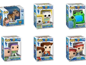 Funko Pop! Disney Pixar Toy Story 5 – Woody, Jessie, Buzz, Bullseye, Lily Pad & Smarty Pants Vinyl Figures