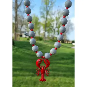 Chunky Necklace – Gray Lobster