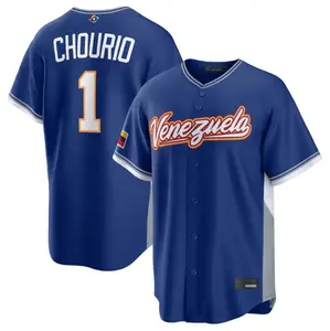 Men's Venezuela Jackson Chourio Royal 2026 World Baseball Stitched Jersey