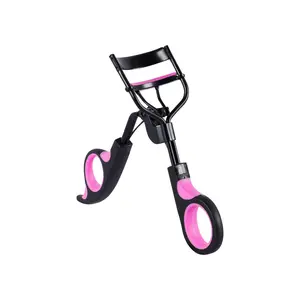 [Ruby Vibe Co] Professional Eye Lash Curler with 5 Extra Silicone Refill Pads, Ergonomic Design for Instant Volume & Polished Curls, Stainless Steel Travel-Friendly Lash Lift Tool