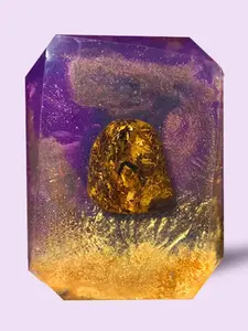 Crystal Bar Soap - Fortune Teller - Vegan - Crystal Infused - 7 oz - Scented in Pomegranates, Oak, and Vanilla Body Care Blend Comfort Skin Repair