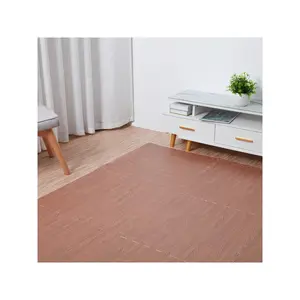 Sports season  12PCS Tiles 24x24 Interlocking 48sq.Ft. Waterproof Gym Flooring Wood Grain Puzzle Mats Exercise Floor Foam Mat For Home Workout Equipment Strength training