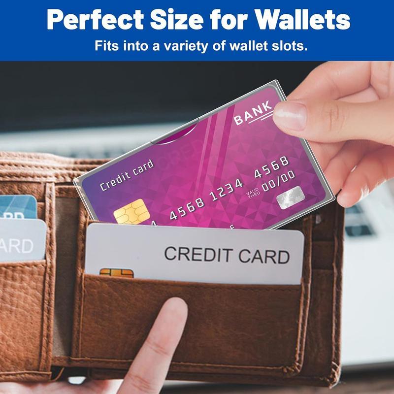 10 Pack New Medicare Card Protector Sleeve/Social Security Card Protector Sleeves/Credit Card Holder,31 Mil Soft Clear Card Sleeves for Waterproof SSN Card Protector/Credit Card Cover