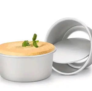 4-Pcs Stainless Steel Cake Ring Mold Set | 6” 5” 4” 2” Baking & Mousse Rings