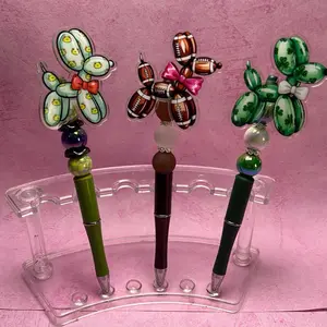 One of a kind balloon dog beaded it Pens |Acrylic Pens One of a kind balloon dog beaded it Pens |Acrylic Pens