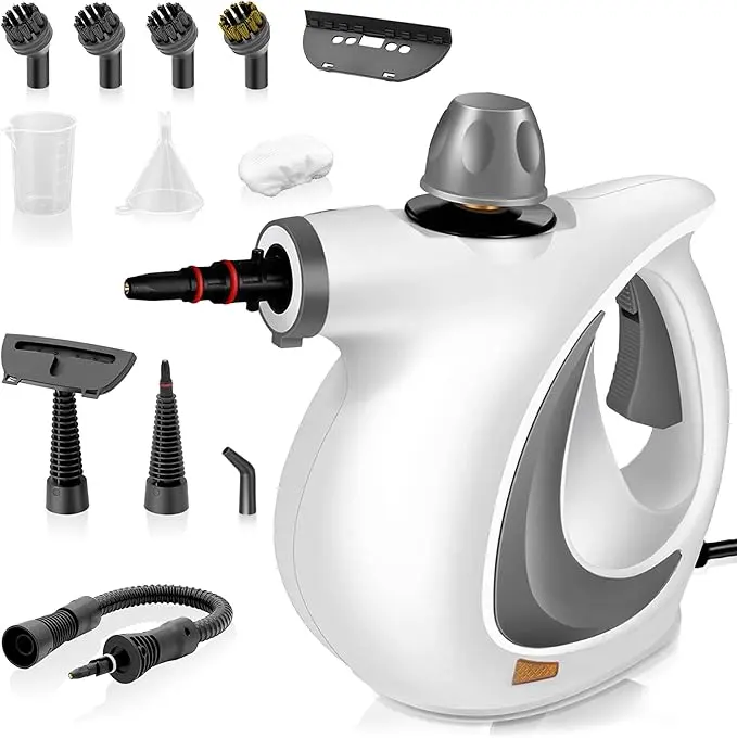 Portable Handheld High-Temp Pressure Steam Cleaner with Handheld Grip, Multifunctional Pressurized Multi-Surface Deep Cleaning Tool for Kitchen Grease, Car, Multifunctional Steam Cleaner