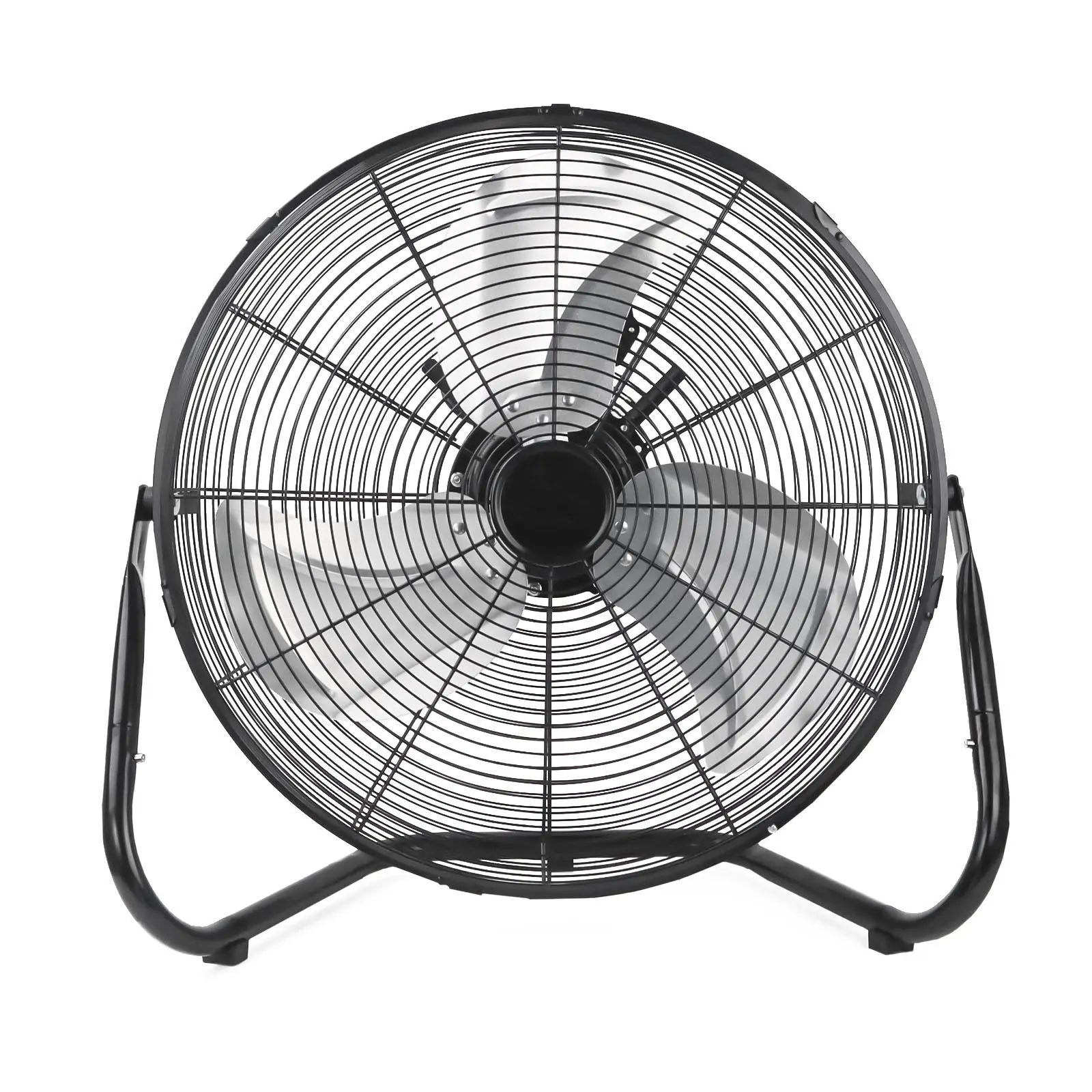 9/20 Inch. High Velocity Industrial Floor Fan, Heavy Duty 3-Speed Metal Cradle Fans with Adjustable Tilt for Home, Workshop, Garage