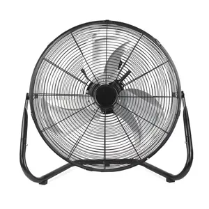 9/20 Inch High Velocity Industrial Floor Fan, Heavy Duty 3-Speed Metal Cradle Fans with Adjustable Tilt for Home, Workshop, Garage