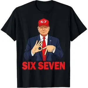 Six Seven Trump Funny Patriotic 6 7 Meme for Men Women Kids T-Shirt