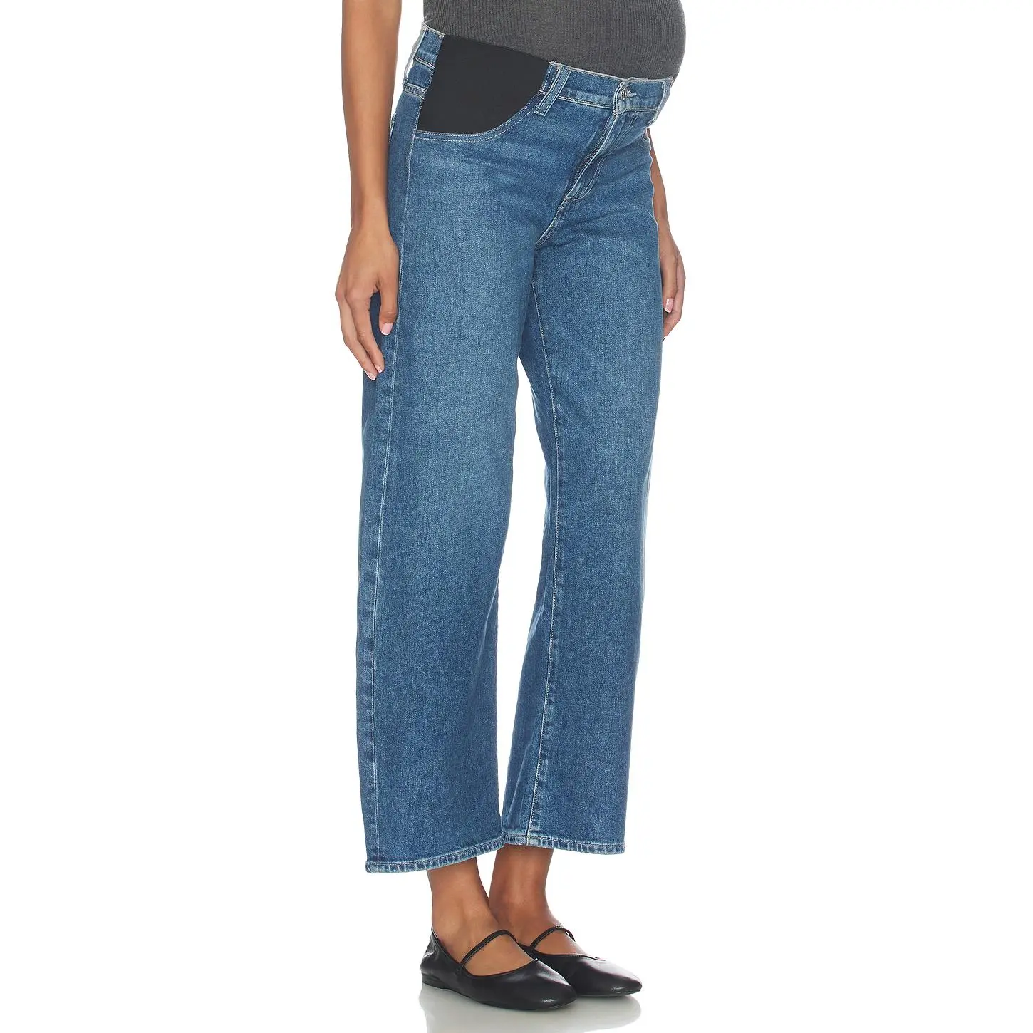 PAIGE Arellia Ankle Maternity Jeans in Traverse