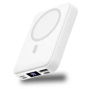 Christmas gifts QJL Magnetic Power Bank, 10000mAh Wireless Portable Charger with USB-C Cable, Battery Pack Only Compatible with iPhone 16/15/14/13/12/Pro Series