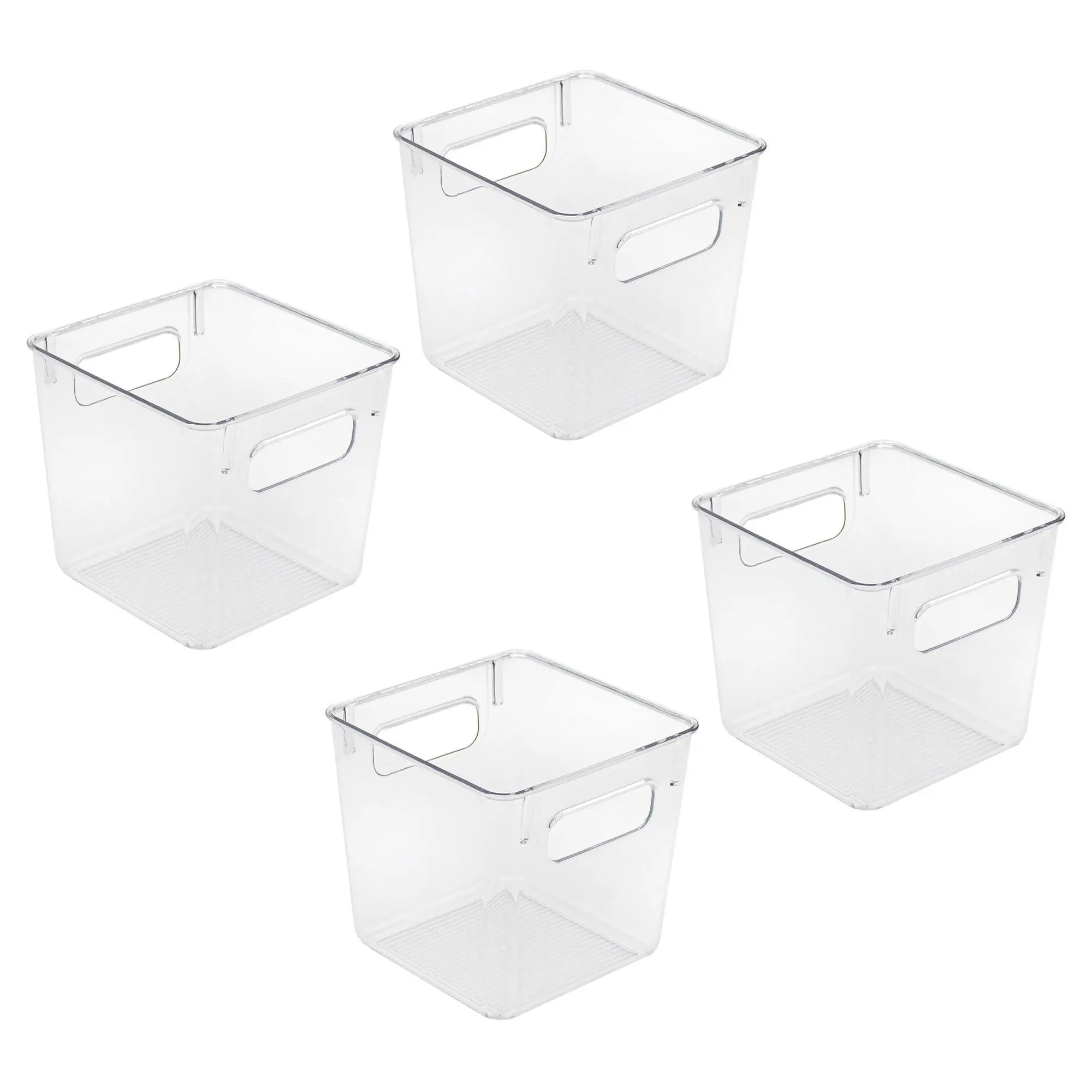 Sorbus 4 Pack Square Plastic Organizing Bins Sorbus 4 Pack Square Plastic Organizing Bins