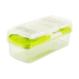 FREIZ Japanese GC Vegetable Slicer Set - Mandoline Slicer for Kitchen Prep, Julienne, Shredding - Green