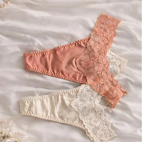 Elegant Floral Lace High Waist Panties Set for Women - 3 Pieces Comfortable Stretch Fabric Floral Design