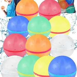 12 PCS Reusable Water Balloons for Kids - Colorful Water Balloons for Fun Outdoor Play