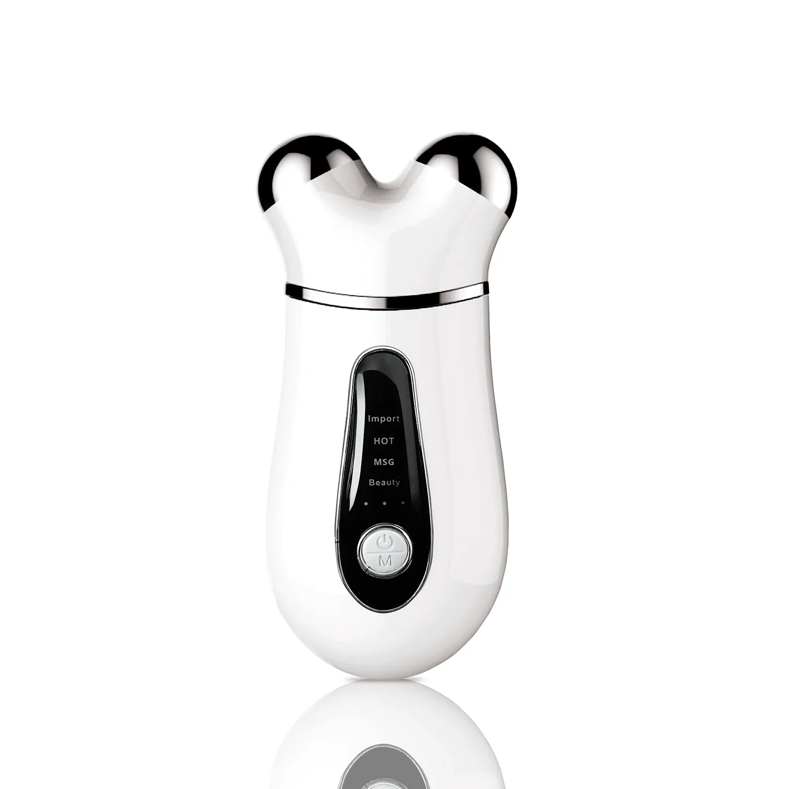 AYYHG Microcurrent Facial Massager, Rechargeable Home Skincare Beauty Products for Lifting & Sculpting, Mini Double-Headed Device for All Skin Types, White, Rechargeable Battery, Face Care, Lifting Effect, Sp-1146, Daily, Travel Size, Lifts Skin, Adults,,
