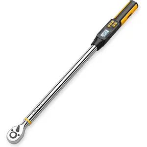 Digital Torque Wrench, 1/2-inch Drive with 10 Preset Modes & 72- Ratchet, 14.75-295 Ft-lb/20-400 Nm, ±2% Accuracy, Data Storage, Buzzer & LED Flash Notifications for Auto Repair