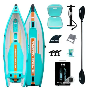 12'6" x 39.3" BEYOND MARINA Lure Inflatable Kayak - 1-Person Drop Stitch Fishing Kayak for Water Adventures