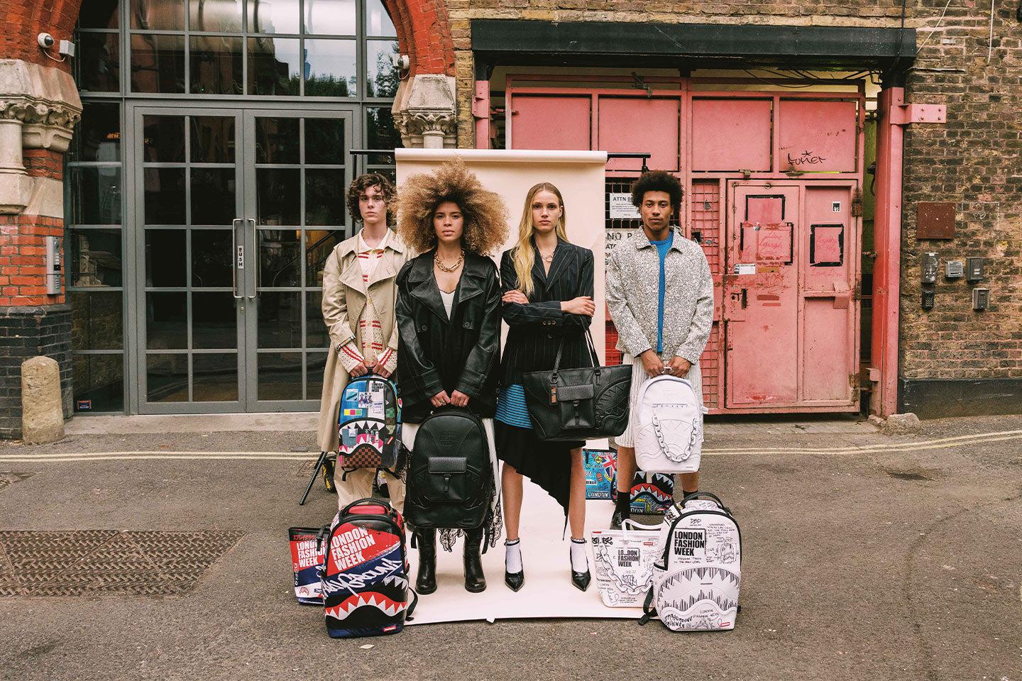 LONDON FASHION WEEK MOODBOARD MONTAGE BACKPACK