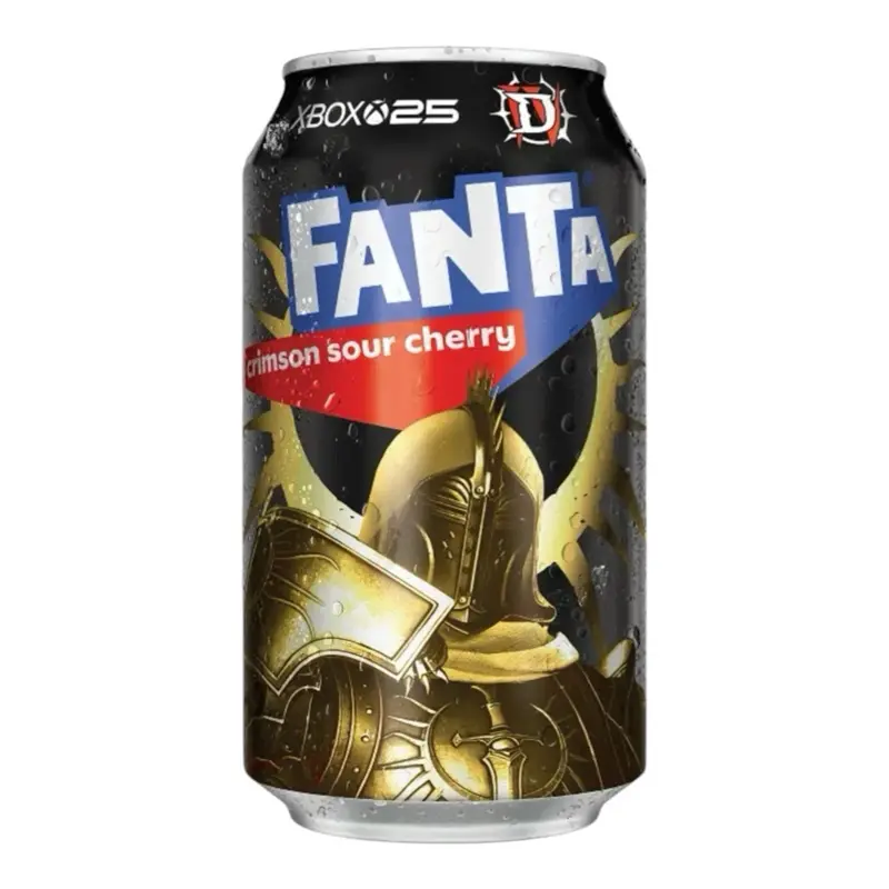 Fanta Crimson Sour Cherry Flavor- 1 Can 12 Fl Oz Fanta Crimson Sour Cherry Flavor- 1 Can 12 Fl Oz