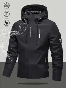 Outdoor Essential Tactical Style Jacket, All Season Windproof Waterproof, High Stretch Breathable, Ideal for Hiking School Work