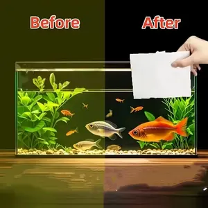 30pcs Aquarium Fish Tank Color Absorption Pads, Special Material for Removing Water Stains, Filter Cloth & Purification Paper