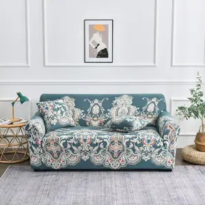 Bohemian Style Paisley Print Sofa Cover with 1 Count Pillowcase, 1 Count Soft Comfortable Sofa Slip Cover Protector, Fashion Couch Protector for Home Decor Living Room, Sofa Couch Covers, Sofa Slipcover