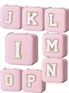 High-End Letter Design Jewelry Box, Casual Zipper Packaging, All Seasons Storage, Style Jewellery Organizer, Durable Lightweight Organizer