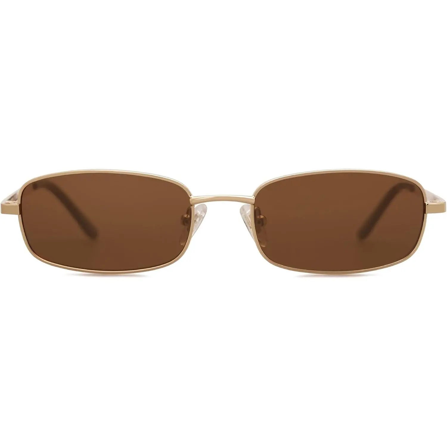 Small Y2k Narrow Rectangle Sunglasses Womens Mens Retro 80s 90s Skinny Sunnies