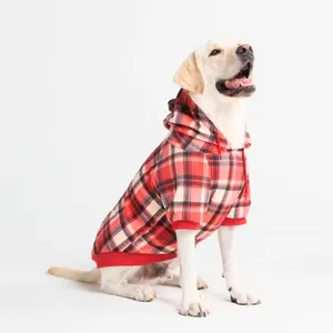 Spark Paws Plaid Dog Hoodies - Premium Quality, Buttery Soft, Superior Comfort and Fit, Calming Fleece Interior, Suitable for All Breeds