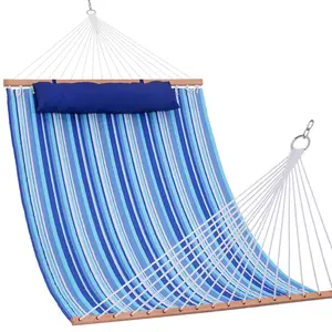 12 FT Large Double Stripes Quilted Hammock